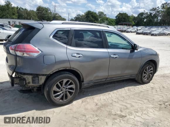 2016 Nissan Rogue SV with VIN 5N1AT2MT7GC853964, listed as a Copart auction lot 80296195 with 176,394 mi miles and Salvage title. Bid and sale history available at DreamBid. Image 3.