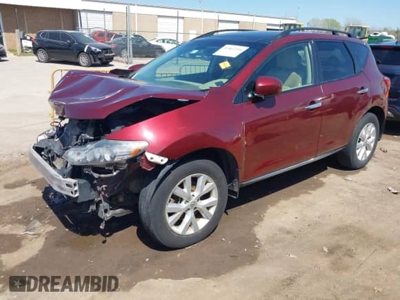 2012 Nissan Murano LE с VIN JN8AZ1MU9CW119782, выставлен на аукционе IAAI как лот 41862304 с пробегом 131 003 миль миль и . История ставок и продаж доступна на DreamBid. Изображение 2.