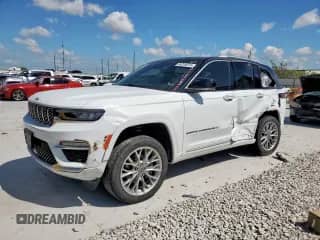 2023 Jeep Grand Cherokee Summit с VIN 1C4RJHEG4P8101904, выставлен на аукционе Copart как лот 84244315 с пробегом 42 447 миль миль и Списание • Salvage title. История ставок и продаж доступна на DreamBid. Изображение 1.