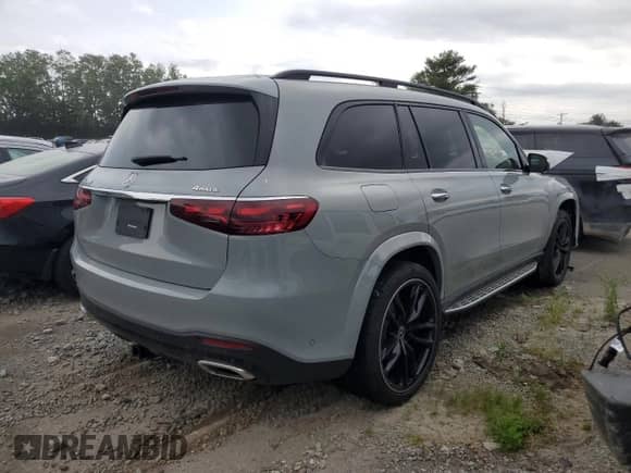 2024 Mercedes-Benz GLS 580 z VIN 4JGFF8FE6RB065121, wystawiony jako Copart lot #55186704 z przebiegiem 12 624 mil mil oraz Szkoda całkowita • Salvage title. Historia ofert i sprzedaży dostępna na DreamBid. Obrazek 3.