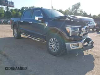 2024 Ford F-150 Lariat с VIN 1FTFW5L89RFA78777, выставлен на аукционе IAAI как лот 43135439 с пробегом 44 111 миль миль и . История ставок и продаж доступна на DreamBid. Изображение 1.