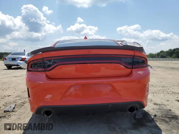 2023 Dodge Charger Scat Pack with VIN 2C3CDXGJ5PH612679, listed as a Copart auction lot 67825235 with 26,371 mi miles and Salvage title. Bid and sale history available at DreamBid. Image 6.