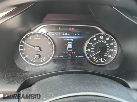 2023 Nissan Murano SV with VIN 5N1AZ2BJ3PC101520, listed as a Copart auction lot 80157435 with 33,582 mi miles and Salvage title. Bid and sale history available at DreamBid. Image 9.