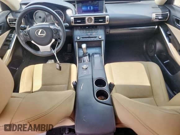 2016 Lexus IS 200t with VIN JTHBA1D21G5012693, listed as a Copart auction lot 66679295 with 214,482 mi miles and Salvage title. Bid and sale history available at DreamBid. Image 8.