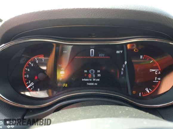 2020 Dodge Durango GT with VIN 1C4RDHDG2LC155024, listed as a Copart auction lot 70870815 with 74,330 mi miles and Salvage title. Bid and sale history available at DreamBid. Image 9.