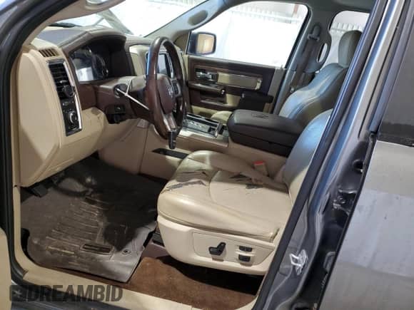 2013 Ram 1500 Laramie with VIN 1C6RR6NT7DS661366, listed as a Copart auction lot 46463925 with 164,610 mi miles and Salvage title. Bid and sale history available at DreamBid. Image 7.