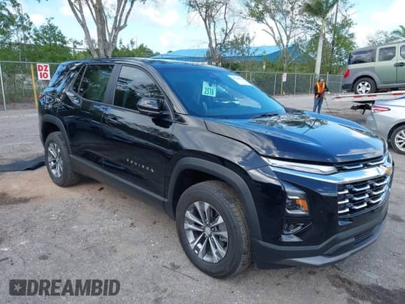 2025 Chevrolet Equinox FWD LT с VIN 3GNAXHEG8SL170821, выставлен на аукционе IAAI как лот 41946061 с пробегом 17 581 миль миль и . История ставок и продаж доступна на DreamBid. Изображение 1.