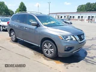 2017 Nissan Pathfinder S with VIN 5N1DR2MN0HC913937, listed as a IAAI auction lot 42568001 with 91,107 mi miles and . Bid and sale history available at DreamBid. Image 1.