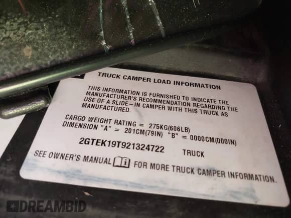 2002 GMC Sierra 1500 SLE z VIN 2GTEK19T921324722, wystawiony jako IAAI lot #42809457 z przebiegiem 280 445 mil mil oraz . Historia ofert i sprzedaży dostępna na DreamBid. Obrazek 9.