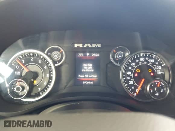 2023 Ram 1500 Big Horn with VIN 1C6RREFT6PN600294, listed as a Copart auction lot 80153755 with 89,060 mi miles and Clean title. Bid and sale history available at DreamBid. Image 9.