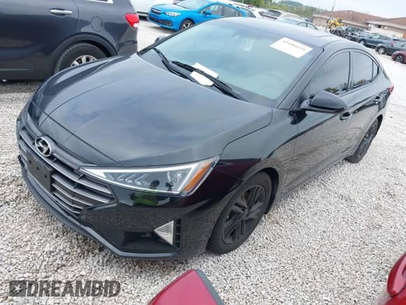 2019 Hyundai Elantra SEL with VIN 5NPD84LF7KH474597, listed as a IAAI auction lot 43106659 with 102,595 mi miles and . Bid and sale history available at DreamBid. Image 2.