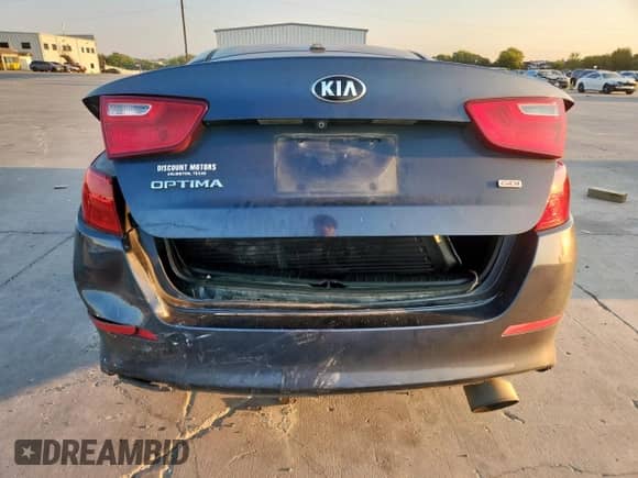 2015 Kia Optima LX with VIN KNAGM4A75F5554844, listed as a Copart auction lot 80844245 with 200,844 mi miles and Salvage title. Bid and sale history available at DreamBid. Image 6.