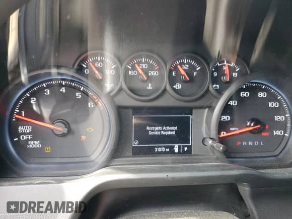 2023 GMC Sierra 1500 Pro with VIN 3GTNHAEK4PG310172, listed as a Copart auction lot 54876805 with 31,010 mi miles and Salvage title. Bid and sale history available at DreamBid. Image 9.