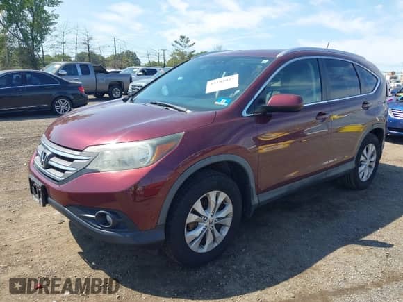 2014 Honda CR-V EX-L with VIN 5J6RM4H74EL038271, listed as a IAAI auction lot 43182927 with 126,287 mi miles and . Bid and sale history available at DreamBid. Image 2.