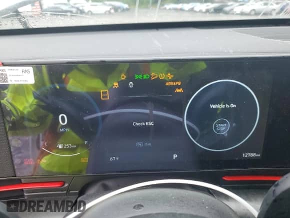2024 Hyundai Kona N Line with VIN KM8HACA30RU174307, listed as a Copart auction lot 56714295 with 12,788 mi miles and Salvage title. Bid and sale history available at DreamBid. Image 9.