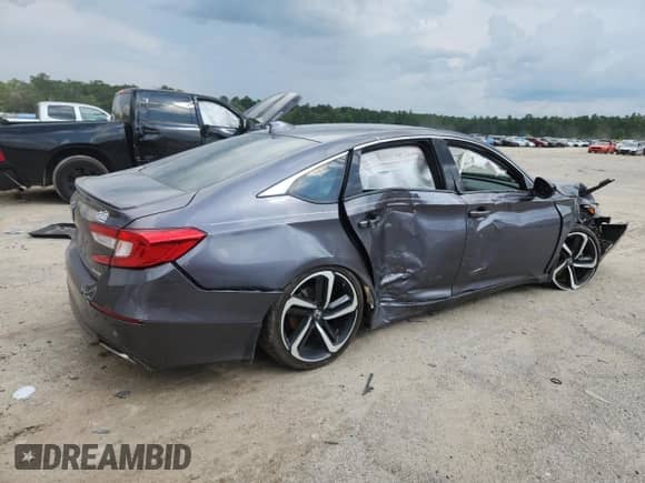 2019 Honda Accord Sport with VIN 1HGCV1F39KA036600, listed as a Copart auction lot 65279795 with 158,055 mi miles and Salvage title. Bid and sale history available at DreamBid. Image 3.
