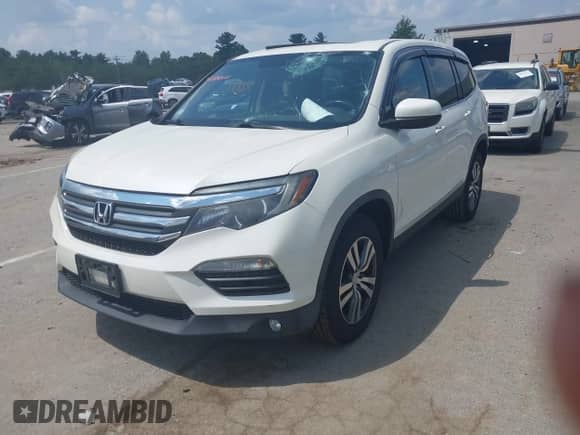 2017 Honda Pilot EX-L with VIN 5FNYF6H77HB017722, listed as a IAAI auction lot 42800151 with 94,457 mi miles and . Bid and sale history available at DreamBid. Image 2.