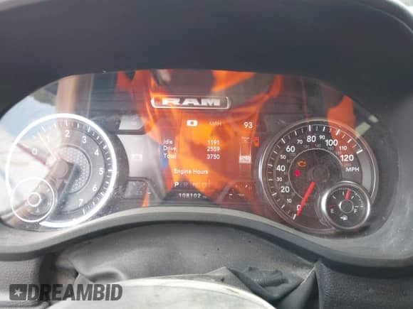 2023 Ram 1500 Big Horn with VIN 1C6SRFMT8PN627314, listed as a IAAI auction lot 42709014 with 108,102 mi miles and . Bid and sale history available at DreamBid. Image 6.