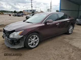 2014 Nissan Maxima SV z VIN 1N4AA5AP7EC460567, wystawiony jako Copart lot #81749315 z przebiegiem 95 954 mil mil oraz Szkoda całkowita • Salvage title. Historia ofert i sprzedaży dostępna na DreamBid. Obrazek 1.