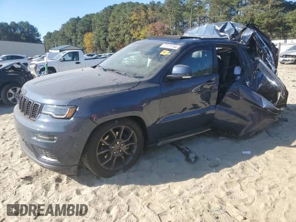 2020 Jeep Grand Cherokee High Altitude z VIN 1C4RJFCT1LC226080, wystawiony jako Copart lot #77171744 z przebiegiem 57 333 mil mil oraz Szkoda całkowita • Salvage title. Historia ofert i sprzedaży dostępna na DreamBid. Obrazek 1.