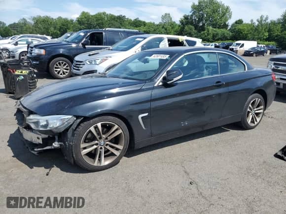 2015 BMW 4 Series 428i xDrive z VIN WBA3T1C57FP820896, wystawiony jako Copart lot #62681495 z przebiegiem 147 357 mil mil oraz Szkoda całkowita • Salvage title. Historia ofert i sprzedaży dostępna na DreamBid. Obrazek 1.