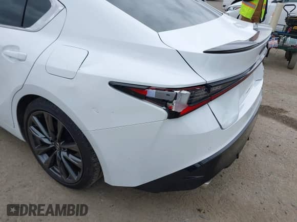 2023 Lexus IS 350 F Sport with VIN JTHGZ1E22P5029273, listed as a IAAI auction lot 42141081 with 24,798 mi miles and . Bid and sale history available at DreamBid. Image 6.