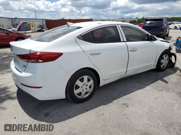 2017 Hyundai Elantra SE with VIN 5NPD74LF1HH113653, listed as a Copart auction lot 68194435 with 128,571 mi miles and Salvage title. Bid and sale history available at DreamBid. Image 3.