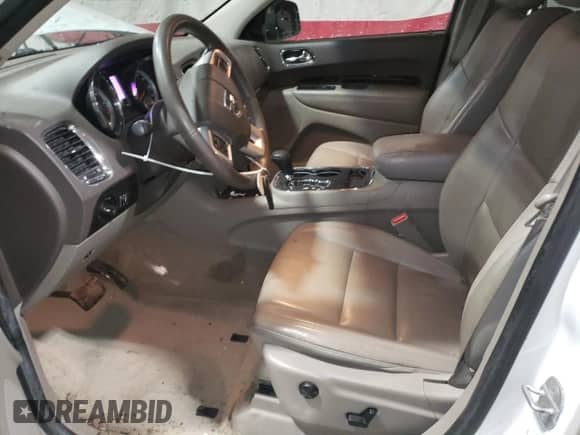 2013 Dodge Durango Crew with VIN 1C4RDJDG9DC554196, listed as a Copart auction lot 80313895 with 104,486 mi miles and Salvage title. Bid and sale history available at DreamBid. Image 7.