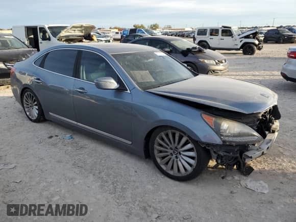 2016 Hyundai Equus Ultimate with VIN KMHGH4JH1GU101534, listed as a Copart auction lot 82765804 with 122,091 mi miles and Salvage title. Bid and sale history available at DreamBid. Image 4.