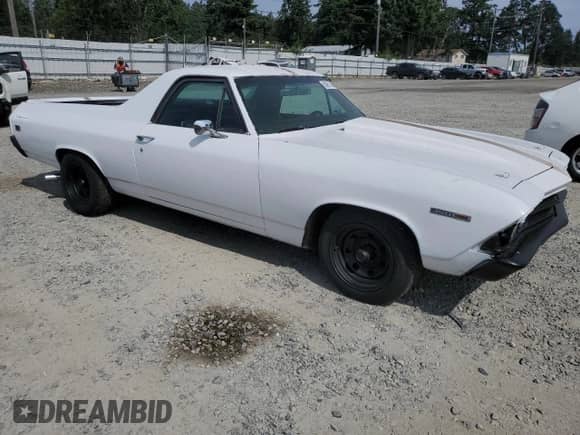 1969 Chevrolet El Camino with VIN 136809K339214, listed as a Copart auction lot 60951545 with 42,667 mi miles and Clean title. Bid and sale history available at DreamBid. Image 4.