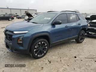 2025 Chevrolet Equinox FWD RS с VIN 3GNAXLEG1SL156584, выставлен на аукционе Copart как лот 43265185 с пробегом 2 692 миль миль и Списание • Salvage title. История ставок и продаж доступна на DreamBid. Изображение 1.