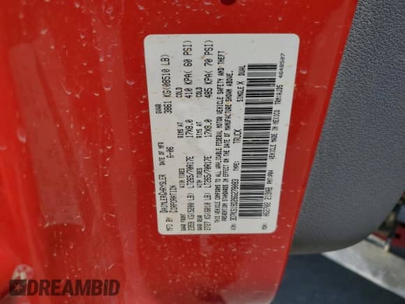 2006 Dodge 1500 SLT с VIN 3D7KS19D26G278083, выставлен на аукционе Copart как лот 68938744 с пробегом 176 028 миль миль и Списание • Salvage title. История ставок и продаж доступна на DreamBid. Изображение 12.