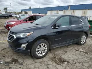 2020 Chevrolet Equinox LT with VIN 2GNAXJEV9L6137774, listed as a Copart auction lot 86677805 with 46,540 mi miles and Non repairable. Bid and sale history available at DreamBid. Image 1.