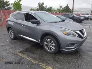 2018 Nissan Murano SV z VIN 5N1AZ2MG7JN157697, wystawiony jako IAAI lot #42190907 z przebiegiem 79 615 mil mil oraz . Historia ofert i sprzedaży dostępna na DreamBid. Obrazek 1.