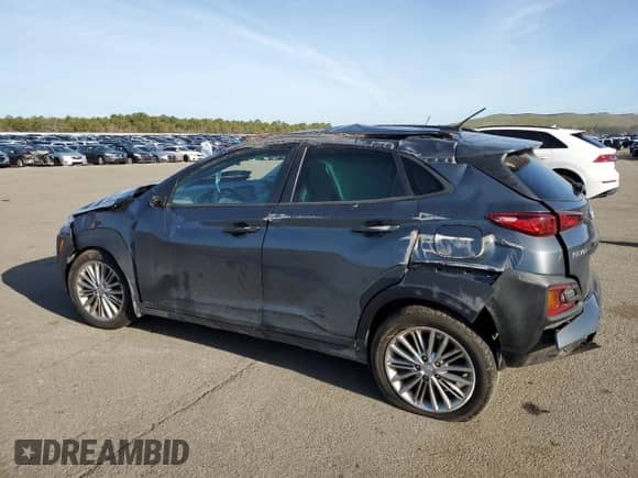 2021 Hyundai Kona SEL with VIN KM8K2CAAXMU709184, listed as a Copart auction lot 53188415 with 37,427 mi miles and Salvage title. Bid and sale history available at DreamBid. Image 2.