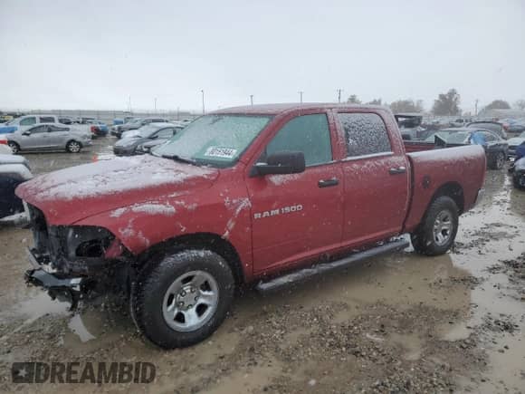 2011 Ram 1500 ST with VIN 1D7RV1CP7BS642459, listed as a Copart auction lot 80151944 with 160,818 mi miles and Salvage title. Bid and sale history available at DreamBid. Image 1.