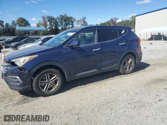 2018 Hyundai Santa Fe 2.4L z VIN 5XYZT3LB6JG543118, wystawiony jako Copart lot #82424955 z przebiegiem 175 106 mil mil oraz Czysty tytuł • Clean title. Historia ofert i sprzedaży dostępna na DreamBid. Obrazek 1.