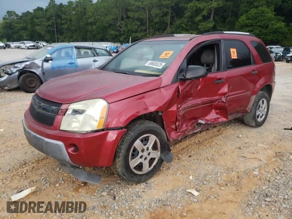 2006 Chevrolet Equinox LS with VIN 2CNDL13F566180585, listed as a Copart auction lot 69606525 with 152,950 mi miles and Salvage title. Bid and sale history available at DreamBid. Image 1.