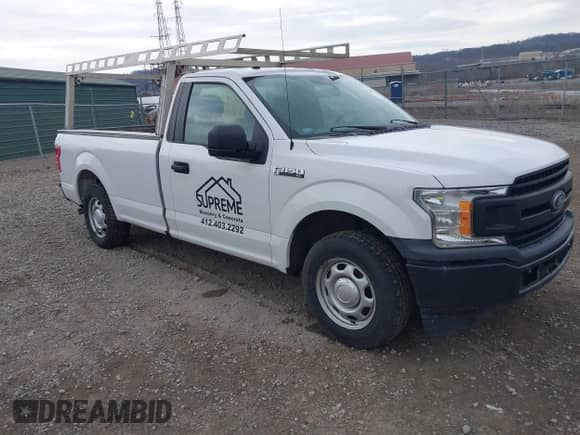 2019 Ford F-150 XL with VIN 1FTMF1CP0KKD02944, listed as a IAAI auction lot 41897553 with 92,637 mi miles and . Bid and sale history available at DreamBid. Image 1.