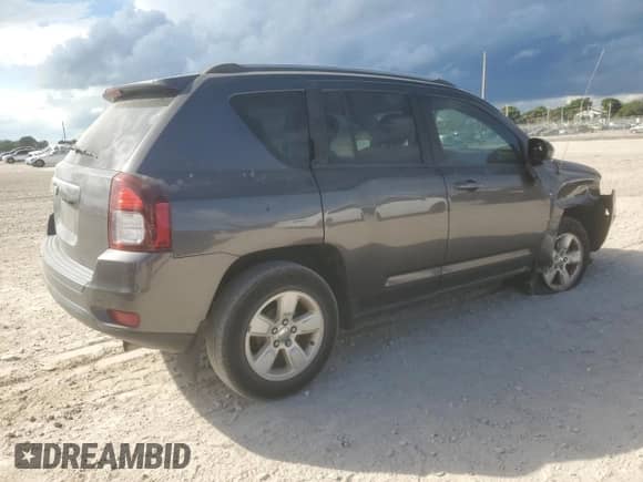 2017 Jeep Compass Sport z VIN 1C4NJCBA7HD185310, wystawiony jako Copart lot #87413445 z przebiegiem 73 721 mil mil oraz Szkoda całkowita • Salvage title. Historia ofert i sprzedaży dostępna na DreamBid. Obrazek 3.