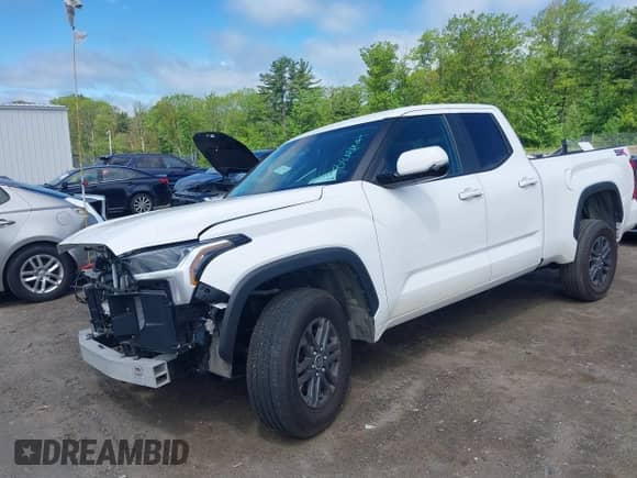 2024 Toyota Tundra SR5 with VIN 5TFLA5DA9RX229095, listed as a IAAI auction lot 42215297 with 4,501 mi miles and . Bid and sale history available at DreamBid. Image 2.
