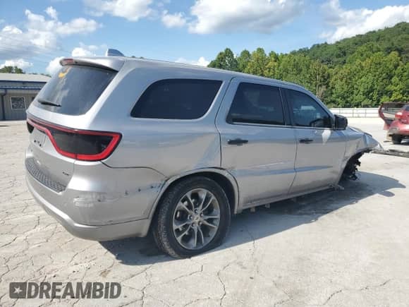2019 Dodge Durango GT Plus with VIN 1C4RDJDGXKC744148, listed as a Copart auction lot 67878275 with 101,050 mi miles and Salvage title. Bid and sale history available at DreamBid. Image 3.