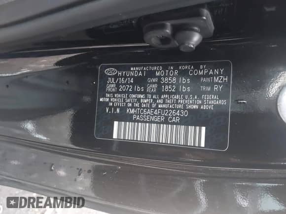 2015 Hyundai Veloster Turbo z VIN KMHTC6AE4FU226430, wystawiony jako IAAI lot #43443497 z przebiegiem 125 901 mil mil oraz . Historia ofert i sprzedaży dostępna na DreamBid. Obrazek 9.