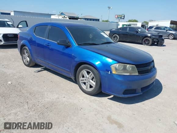 2013 Dodge Avenger SXT with VIN 1C3CDZCG7DN663772, listed as a IAAI auction lot 43372990 with 231,819 mi miles and . Bid and sale history available at DreamBid. Image 1.