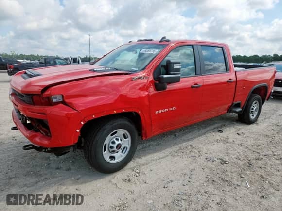 2025 Chevrolet Silverado 2500HD Custom z VIN 1GC4KME7XSF104407, wystawiony jako Copart lot #69369235 z przebiegiem 15 393 mil mil oraz Szkoda całkowita • Salvage title. Historia ofert i sprzedaży dostępna na DreamBid. Obrazek 1.