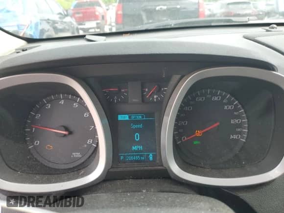 2013 Chevrolet Equinox LT with VIN 2GNFLPE32D6189901, listed as a Copart auction lot 56494155 with 206,485 mi miles and Clean title. Bid and sale history available at DreamBid. Image 9.