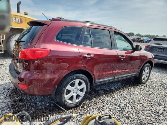 2009 Hyundai Santa Fe Limited with VIN 5NMSH13E49H271784, listed as a Copart auction lot 80131995 with 187,933 mi miles and Salvage title. Bid and sale history available at DreamBid. Image 3.