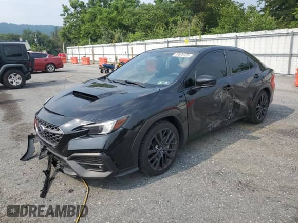 2022 Subaru WRX Premium with VIN JF1VBAF69N9023092, listed as a Copart auction lot 67676135 with 32,720 mi miles and Salvage title. Bid and sale history available at DreamBid. Image 1.