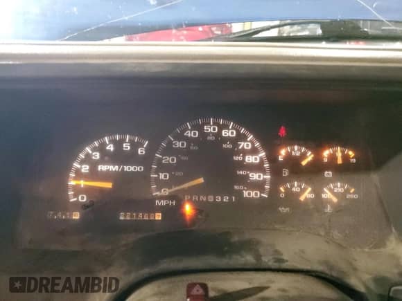 1997 Chevrolet Silverado 2500 z VIN 1GCGK29J7VE241077, wystawiony jako Copart lot #43543075 z przebiegiem 221 466 mil mil oraz Szkoda całkowita • Salvage title. Historia ofert i sprzedaży dostępna na DreamBid. Obrazek 9.