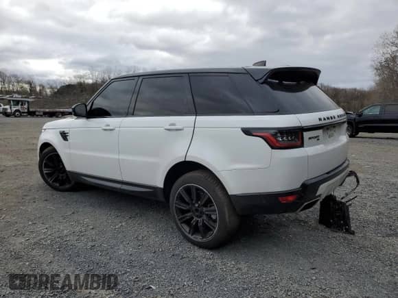 2021 Land Rover Range Rover Sport HSE Silver Edition with VIN SALWR2SUXMA758190, listed as a Copart auction lot 53045055 with 56,802 mi miles and Salvage title. Bid and sale history available at DreamBid. Image 2.